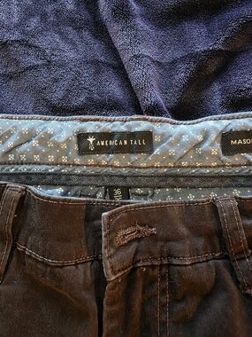 American Tall Mason Dark Brown Pants - Size 36